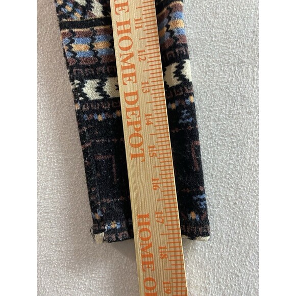 Carmela Sweater Womens Small Black Aztec Long Sleeved Open Front Knit Cardigan - Picture 8 of 10